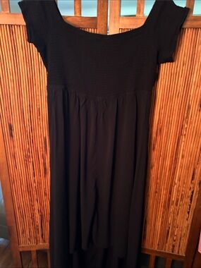 torrid Black Mini Challis Cold Shoulder Dress